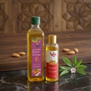 Pure Cold-Pressed Almond Oil – Roghani Badam Tel | Hair, Skin & Wellness