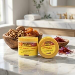 Apricot & Walnut Face Scrub – Natural Deep Exfoliating Glow Treatment